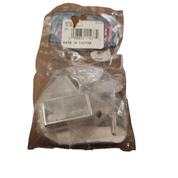 New Leather Factory Belt Buckle Set Womens 1in Silverplate - Picture 3 of 3